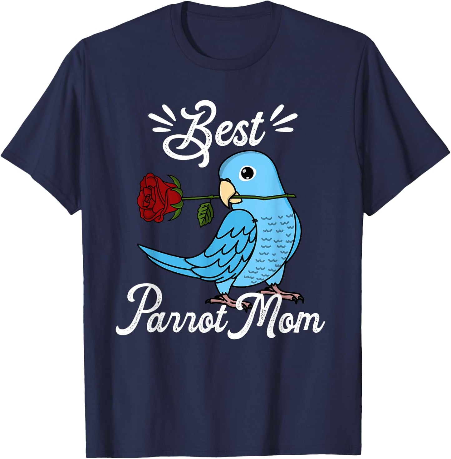 Best Parrot Mom I Blue Parrotlet T-Shirt - T-Shirt | Navy