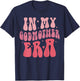 Groovy Retro In My Godmother Era, Godmama (On Back) T-Shirt - T-Shirt | Navy