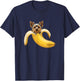 Funny Yorkshire Terrier Yorkie Lovers Banana Boys Girls Kids T-Shirt - T-Shirt | Navy