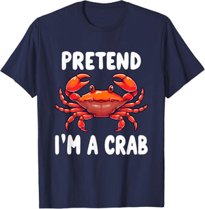 Pretend I'm A Crab Costume T-Shirt - T-Shirt | Navy