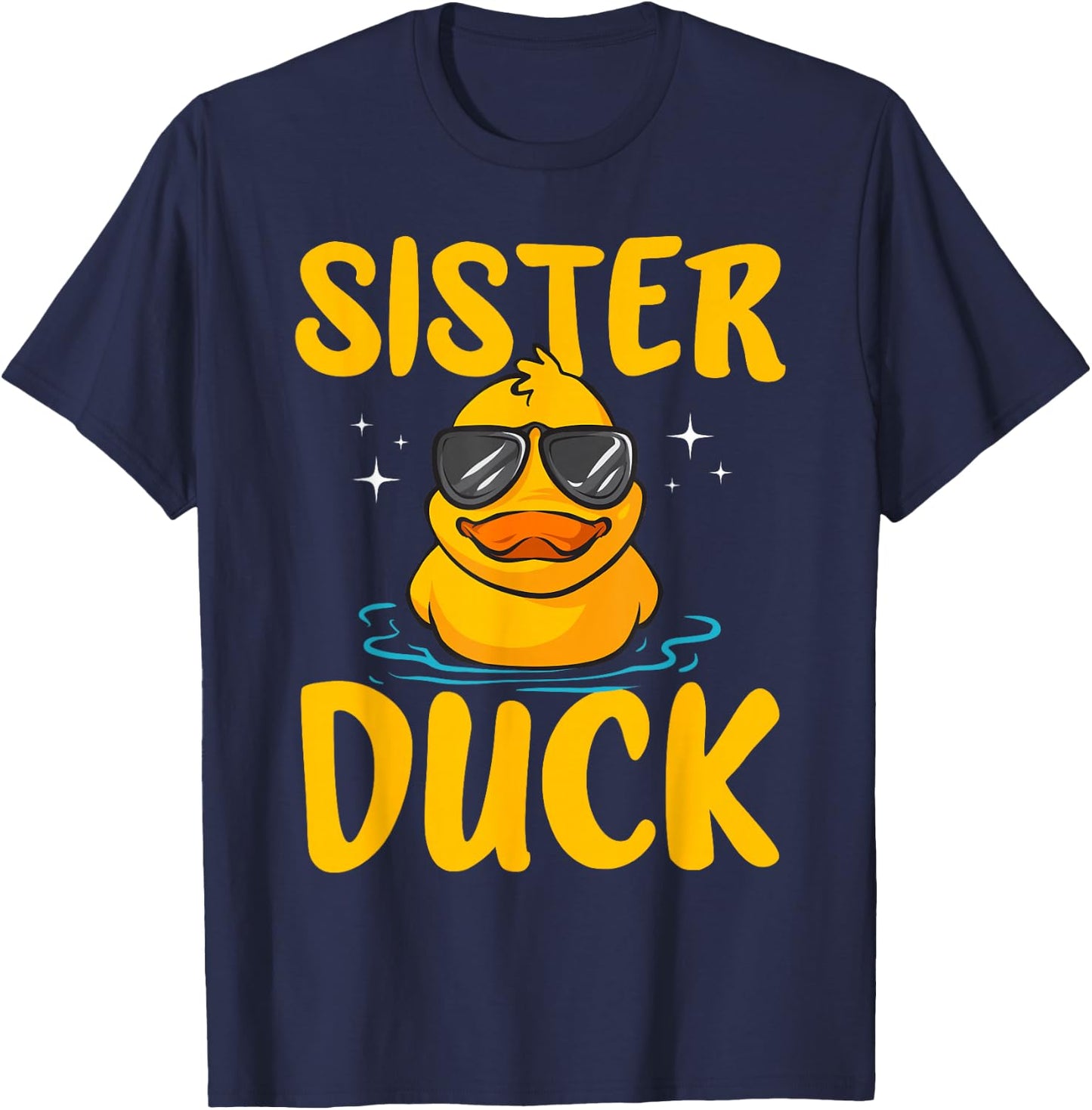 Rubber Duckies Sister Duck Rubber Duck T-Shirt - T-Shirt | Navy