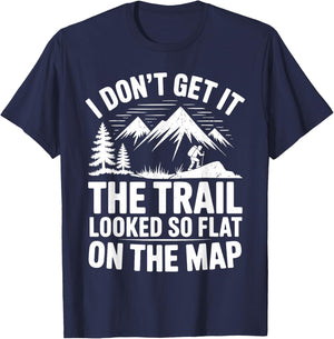 Best Hiking Art Women Outdoor Hike Gear Hiker Hiking T-Shirt - T-Shirt | Navy