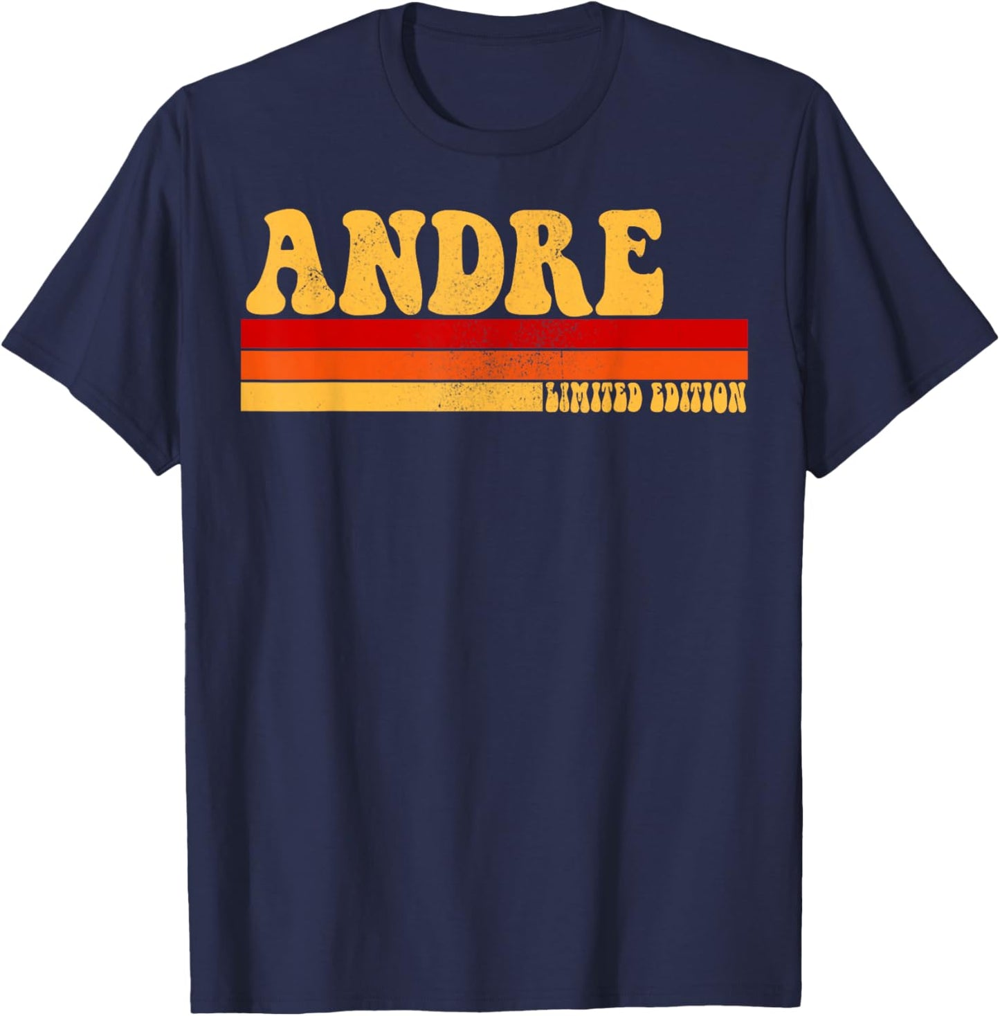 ANDRE Name Personalized Idea Men Retro Vintage ANDRE T-Shirt - T-Shirt | Navy