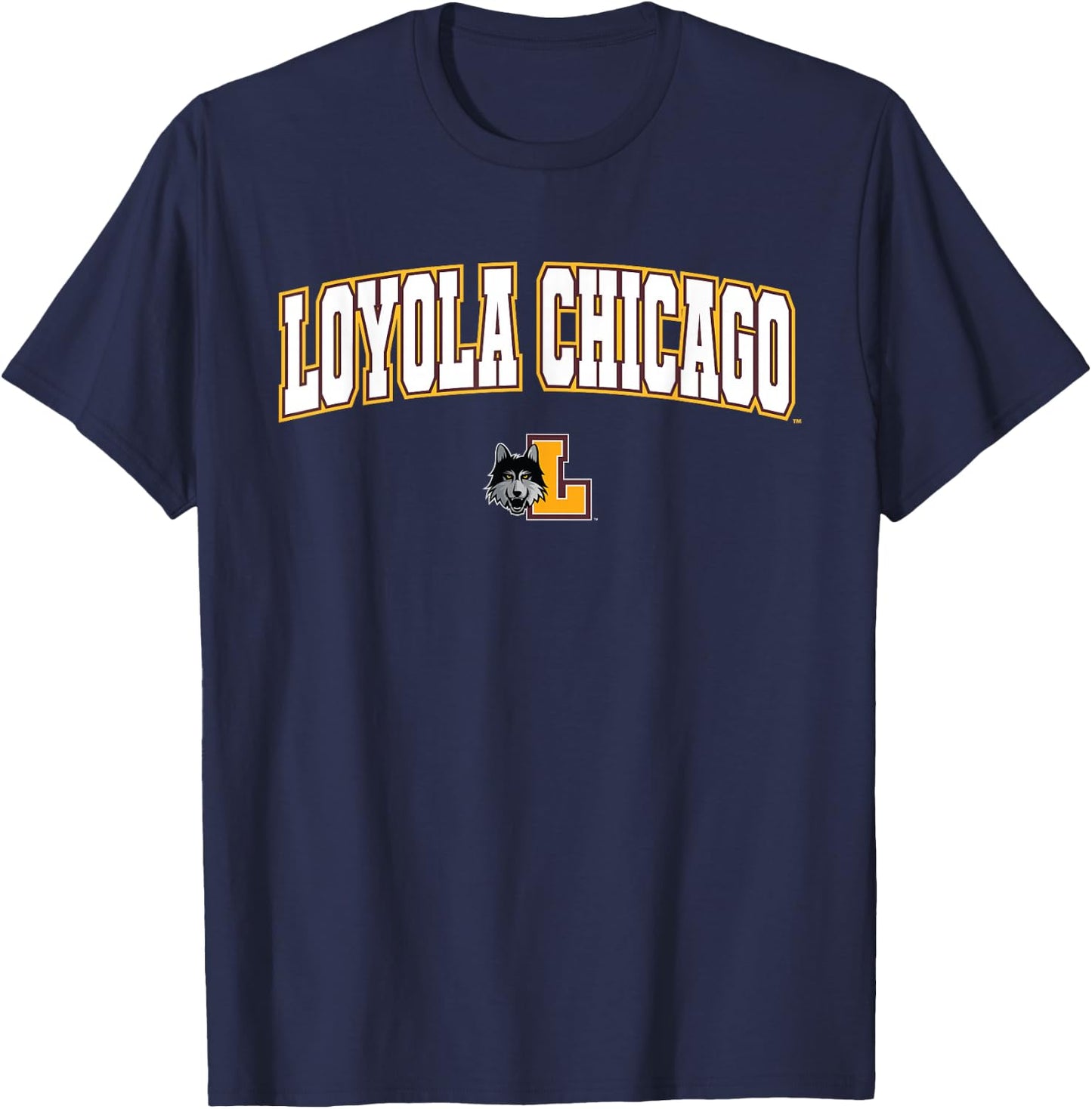 Loyola University Chicago Ramblers Arch Logo T-Shirt - T-Shirt | Navy