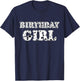 Dalmatian Birthday Girl Dalmatian Spots Print Birthday T-Shirt - T-Shirt | Navy