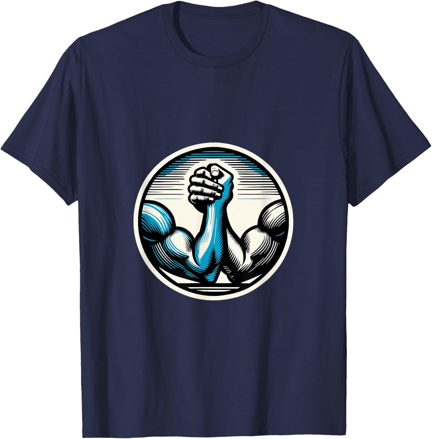 Arm Wrestling Ampress T-Shirt - T-Shirt | Navy