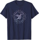 Hummingbird Wreath Bird Watchers Nature Lover Gardener Gift T-Shirt - T-Shirt | Navy