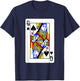 Pik-Women's Poker Card Games Playing Cards Black Jack , black T-Shirt - T-Shirt | Navy