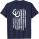 American Flag Horse Pulling Clothing - Vintage Horse Pulling T-Shirt - T-Shirt | Navy