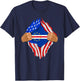 Cape Verde Blood Inside Me | Cape Verde Flag Gift T-Shirt - T-Shirt | Navy