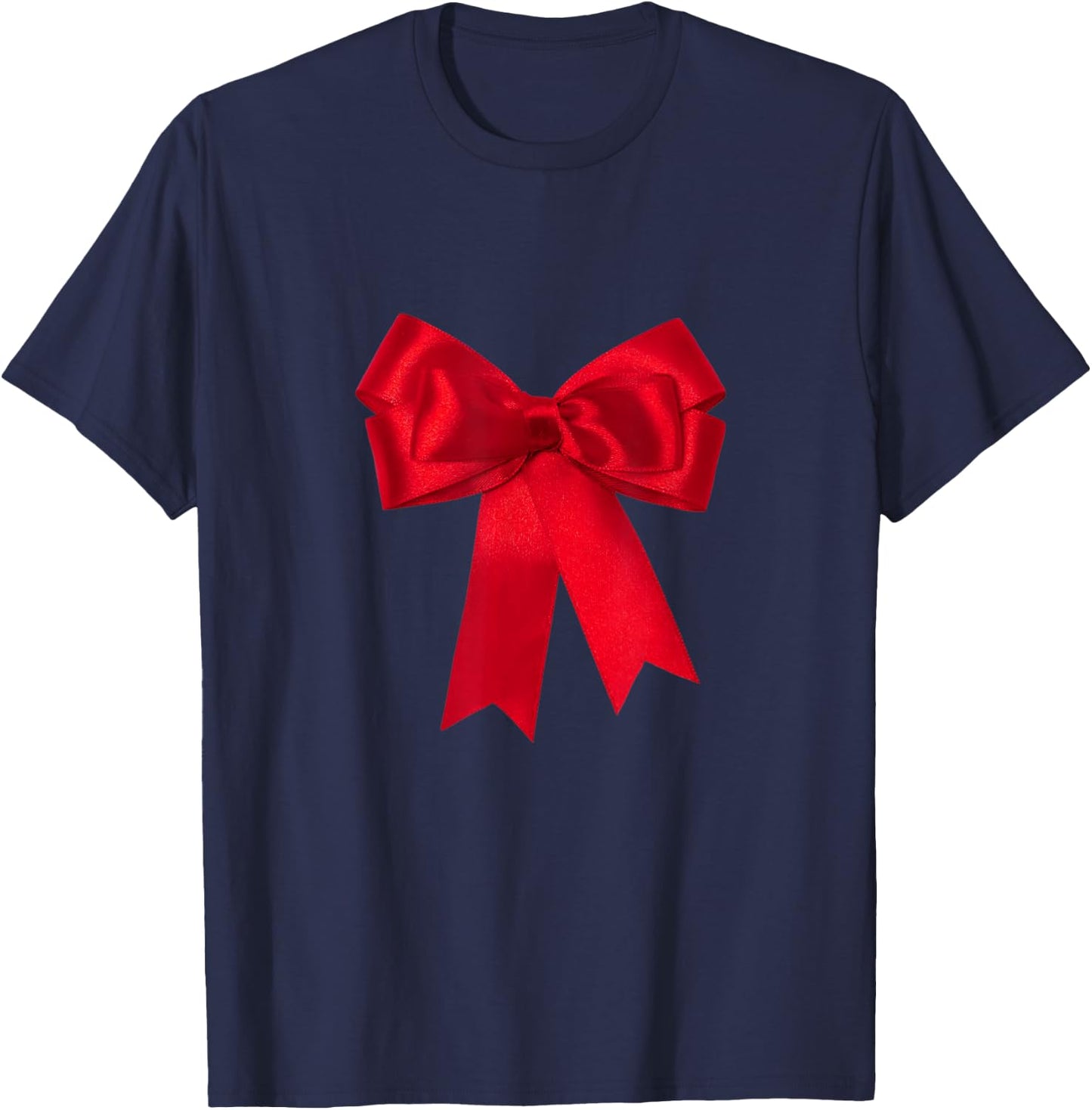 Christmas Bow Present T Shirt - I Am Your Christmas Gift T-Shirt - T-Shirt | Navy