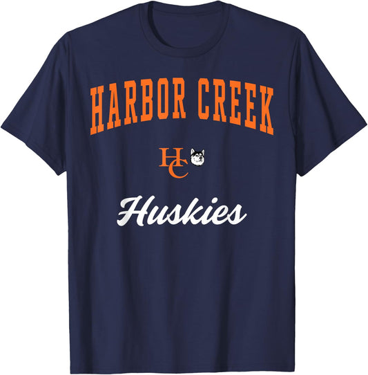 Harbor Creek High School Huskies T-Shirt - T-Shirt | Navy
