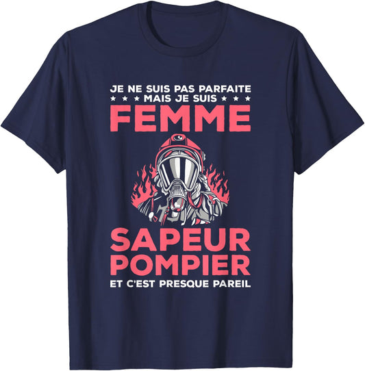 Fireman And , Black, S T-Shirt - T-Shirt | Navy