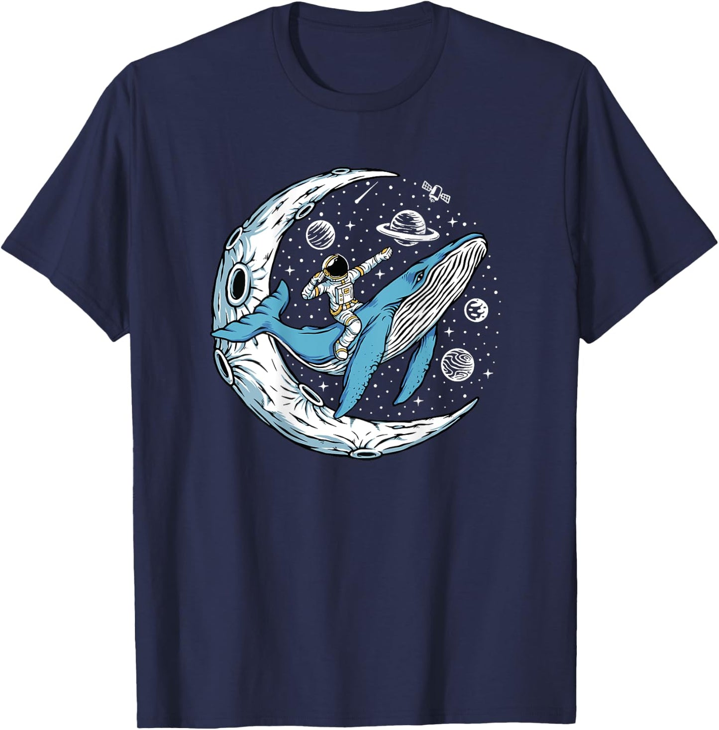 Men's with Back Print T-Shirt - T-Shirt | Navy