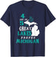 4 Out of 5 Great Lakes Michigan Michigander Detroit T-Shirt - T-Shirt | Navy