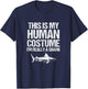 Funny Shark Design , Black, S T-Shirt - T-Shirt | Navy
