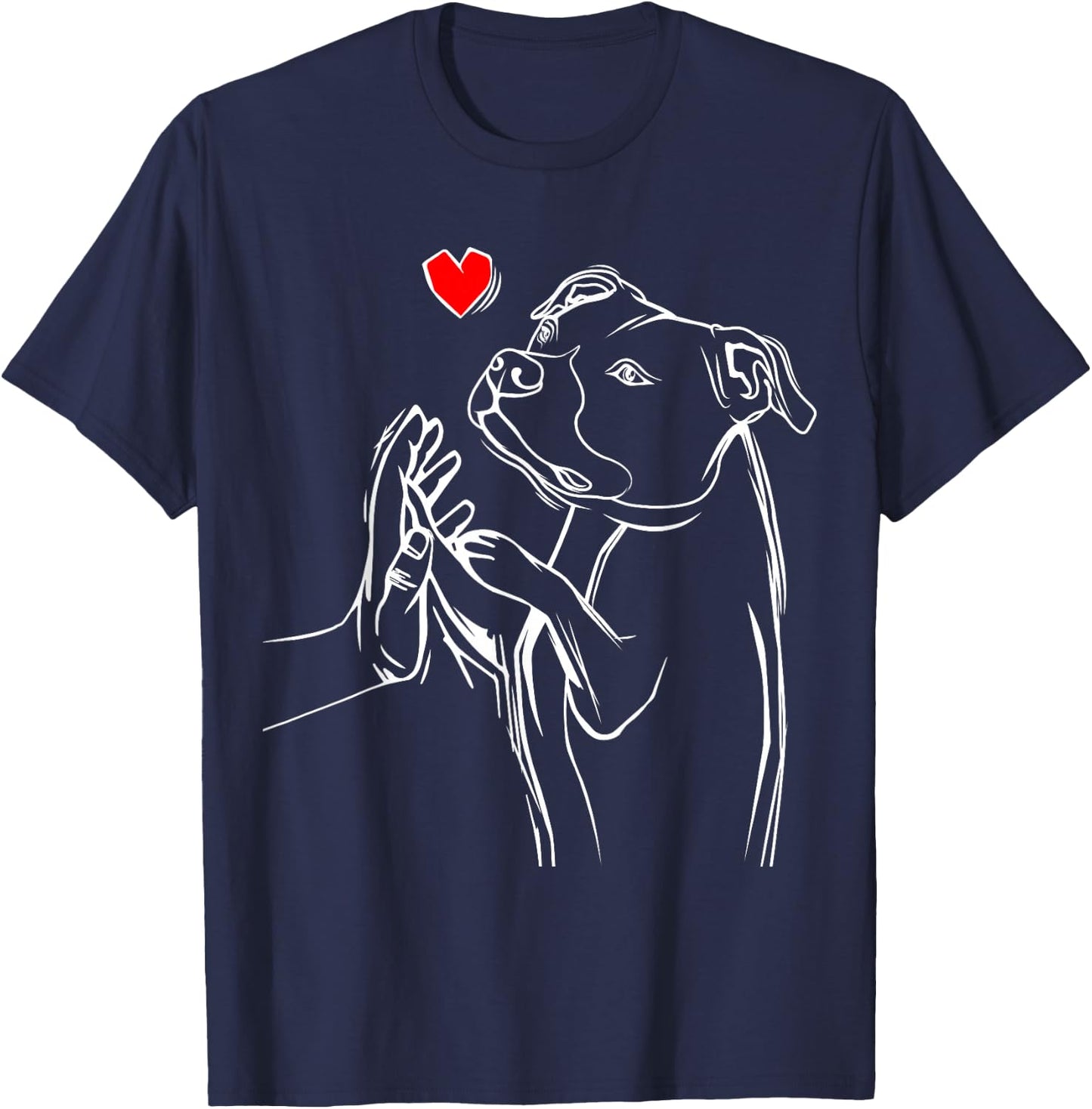 American Staffordshire Terrier Dog Amstaff T-Shirt - T-Shirt | Navy