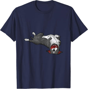 American Staffordshire Terrier Amstaff T-Shirt - T-Shirt | Navy