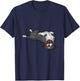 American Staffordshire Terrier Amstaff T-Shirt - T-Shirt | Navy