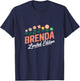 Brenda Limited Edition Flowers Custom Name Wife Grandma T-Shirt - T-Shirt | Navy