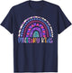 Rainbow Purple Up Day For military Kids CHILD Purple Up 2024 T-Shirt - T-Shirt | Navy