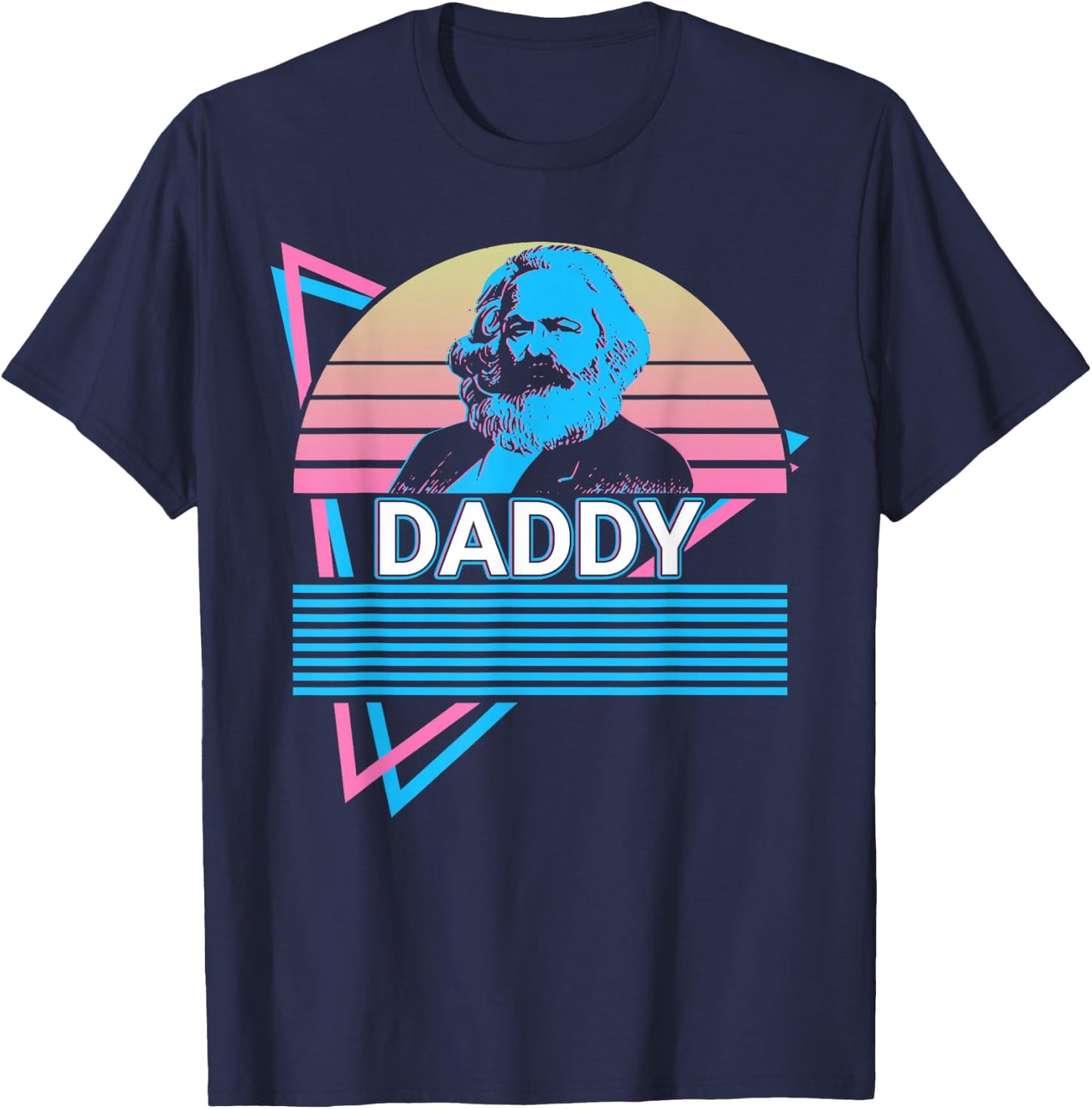 Karl Marx Papa Kommunismus Kommunist Papa T-Shirt - T-Shirt | Navy