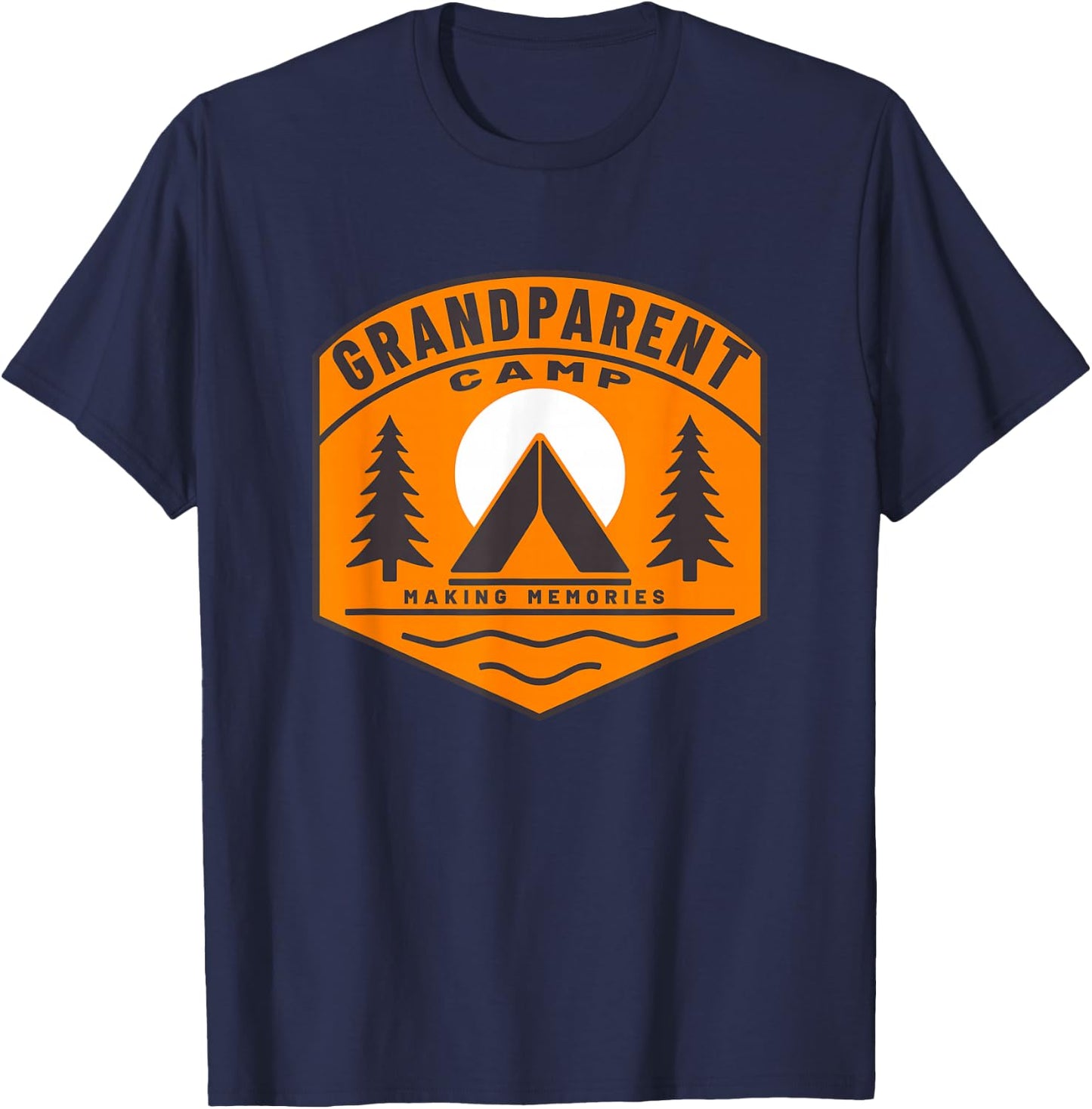 Grandparent Camp Fun Family Cousin Camping Grandchildren T-Shirt - T-Shirt | Navy