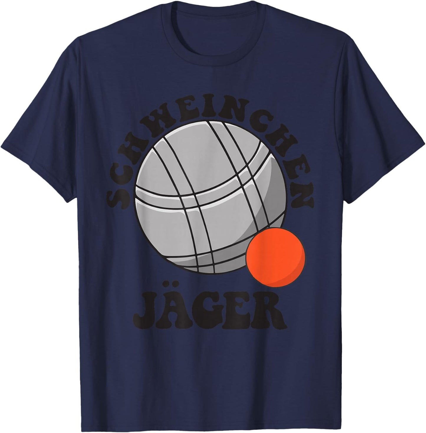 Boule Saying Balls for Bouler Boccia Game Botcha Boule Set , gray T-Shirt - T-Shirt | Navy