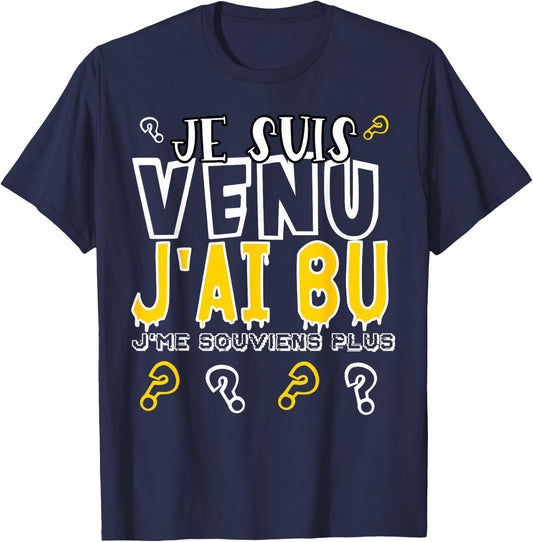 ALCOHOL BEAUF APÉRO GIFTS FUNNY HUMOUR HOLIDAYS PASTIS RICARD , Black, S T-Shirt - T-Shirt | Navy
