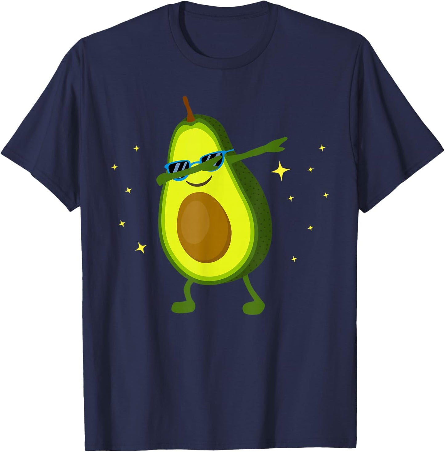 Dabbing Avocado Dabbing Fruit Shirts Vegan Avocado T-Shirt - T-Shirt | Navy