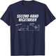Second Hand Vegetarian , black T-Shirt - T-Shirt | Navy