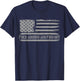 Fuck Around and Find Out American Flag 4th of July FAFO T-Shirt - T-Shirt | Navy