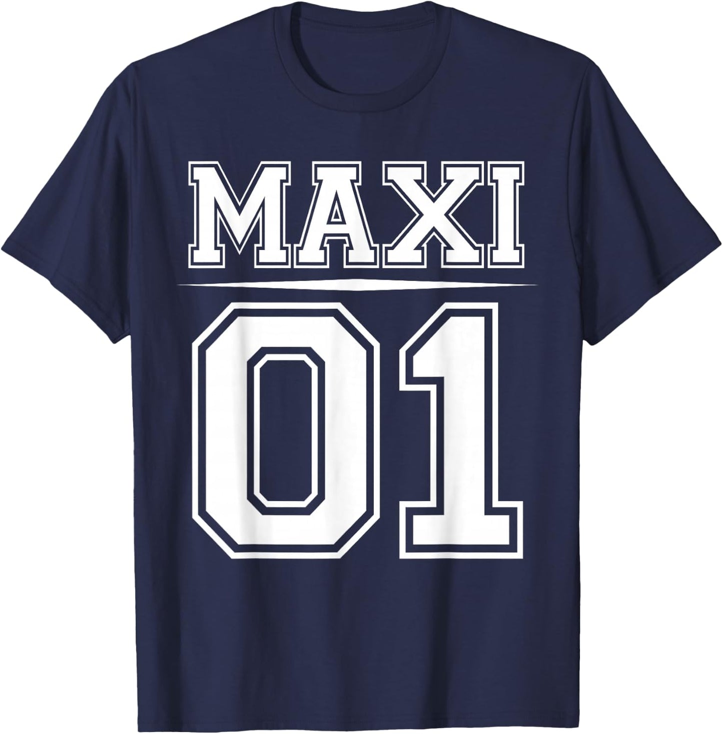 MAXI 01 Familien Outfit | Mutter Vater Kind Set Partnerlook T-Shirt - T-Shirt | Navy