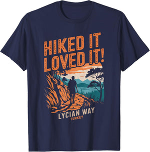 Hiking Turkey Lycian Way T-Shirt - T-Shirt | Navy