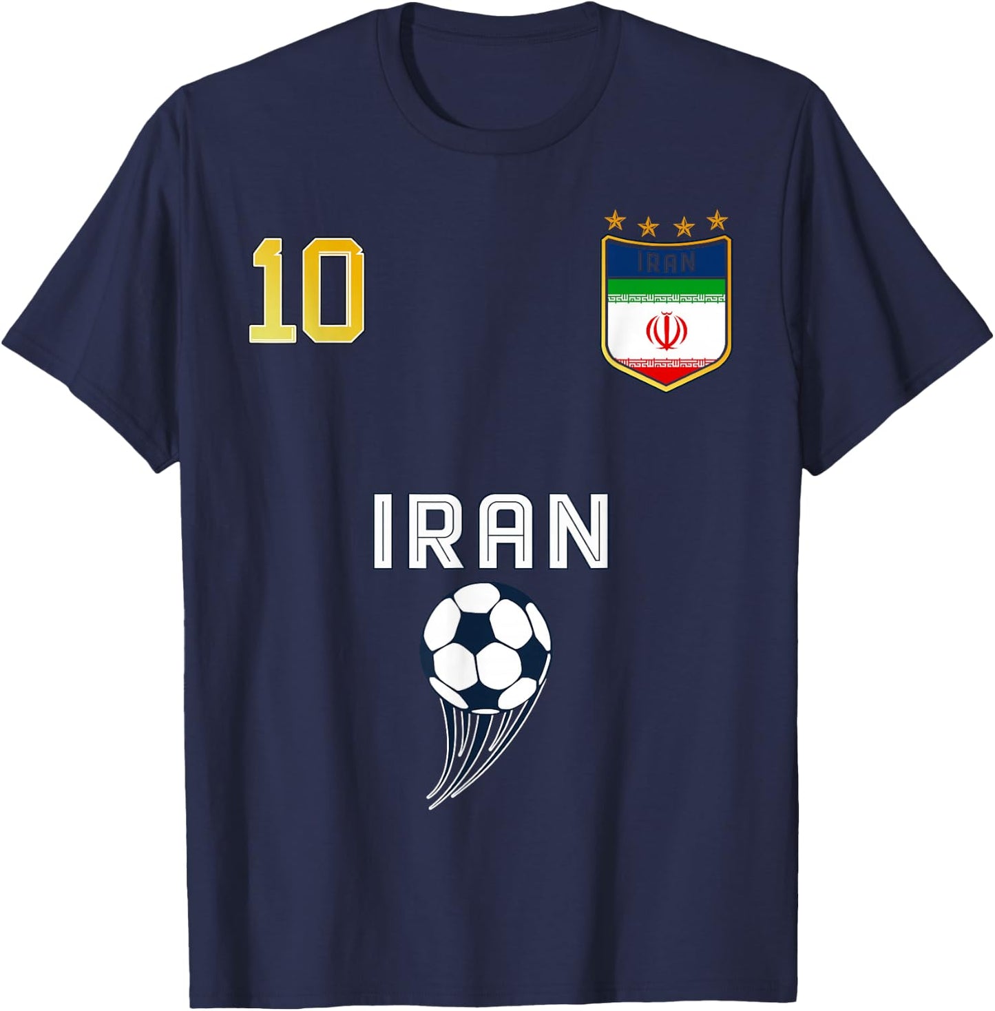 Retro Iran Flag Iranian Pride Lovers T-Shirt - T-Shirt | Navy