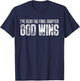 I've Read The Final Chapter God Wins Funny T-Shirt - T-Shirt | Navy