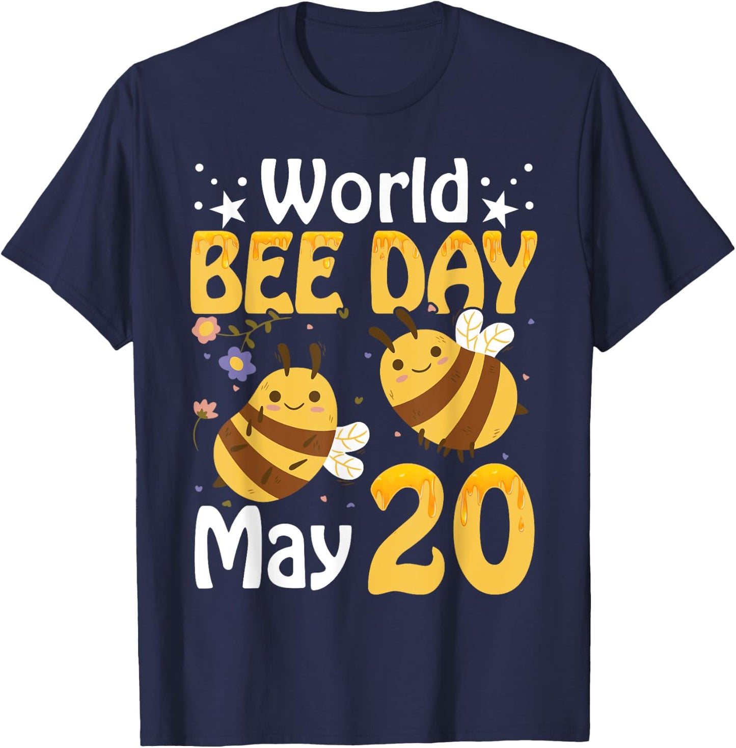 World bee day - bees T-Shirt - T-Shirt | Navy