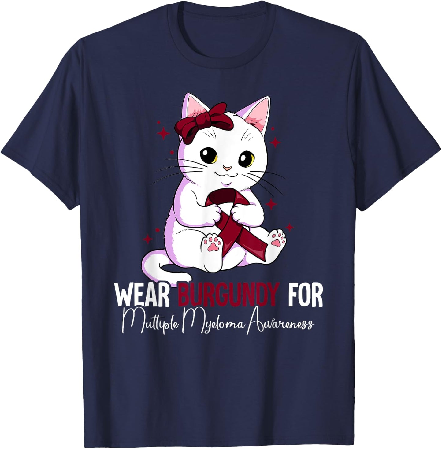 Multiple Myeloma Awareness T-Shirt - T-Shirt | Navy