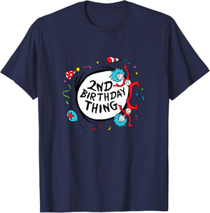 Dr. Seuss 2nd Birthday Thing T-Shirt - T-Shirt | Navy