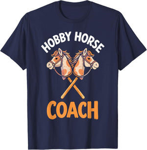 Hobby Horsing Steckenpferd Pferde Trainer Trainerin Coach T-Shirt - T-Shirt | Navy