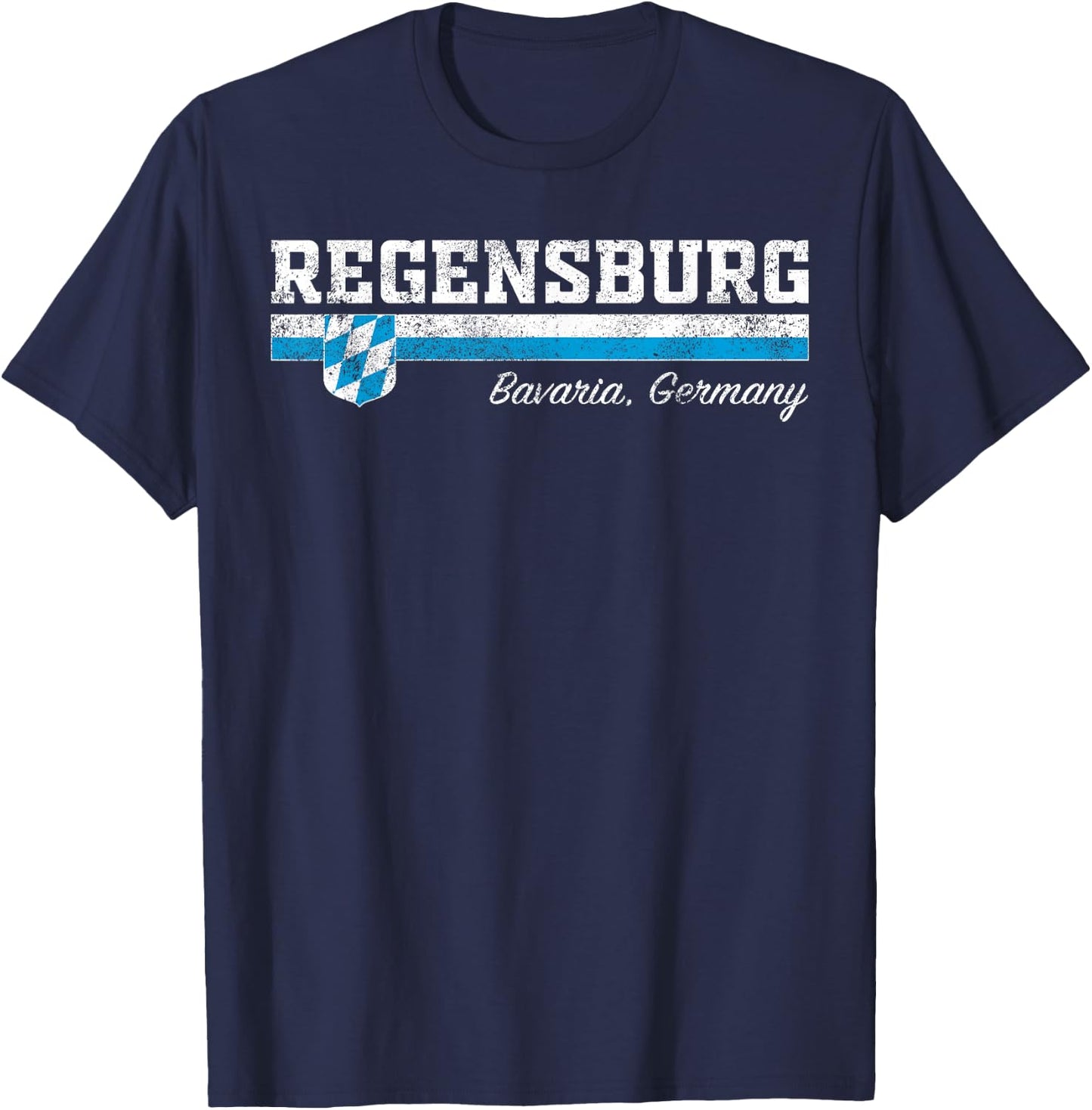 Regensburg Bavaria Germany / Deutschland T-Shirt - T-Shirt | Navy