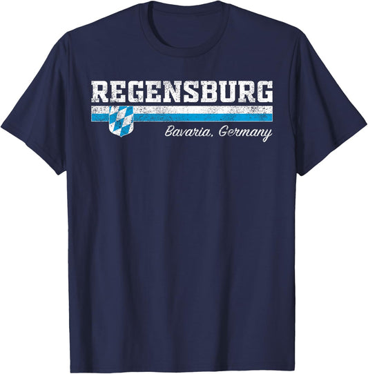 Regensburg Bavaria Germany / Deutschland T-Shirt - T-Shirt | Navy