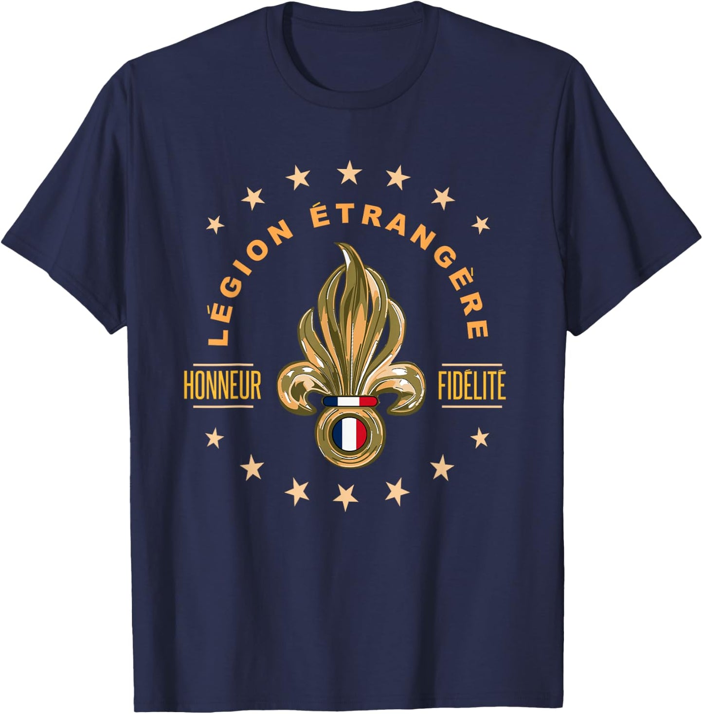French military army etrangere troop saying design T-Shirt - T-Shirt | Navy