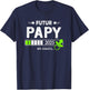 Coming Soon Grandfather Announcement Future Grandpa 2025 , Black, S T-Shirt - T-Shirt | Navy