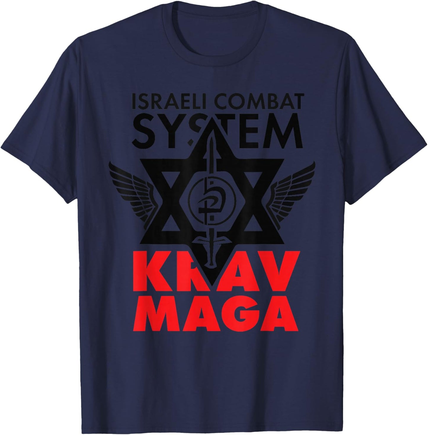Israeli Combat System Krav Maga T-Shirt - T-Shirt | Navy