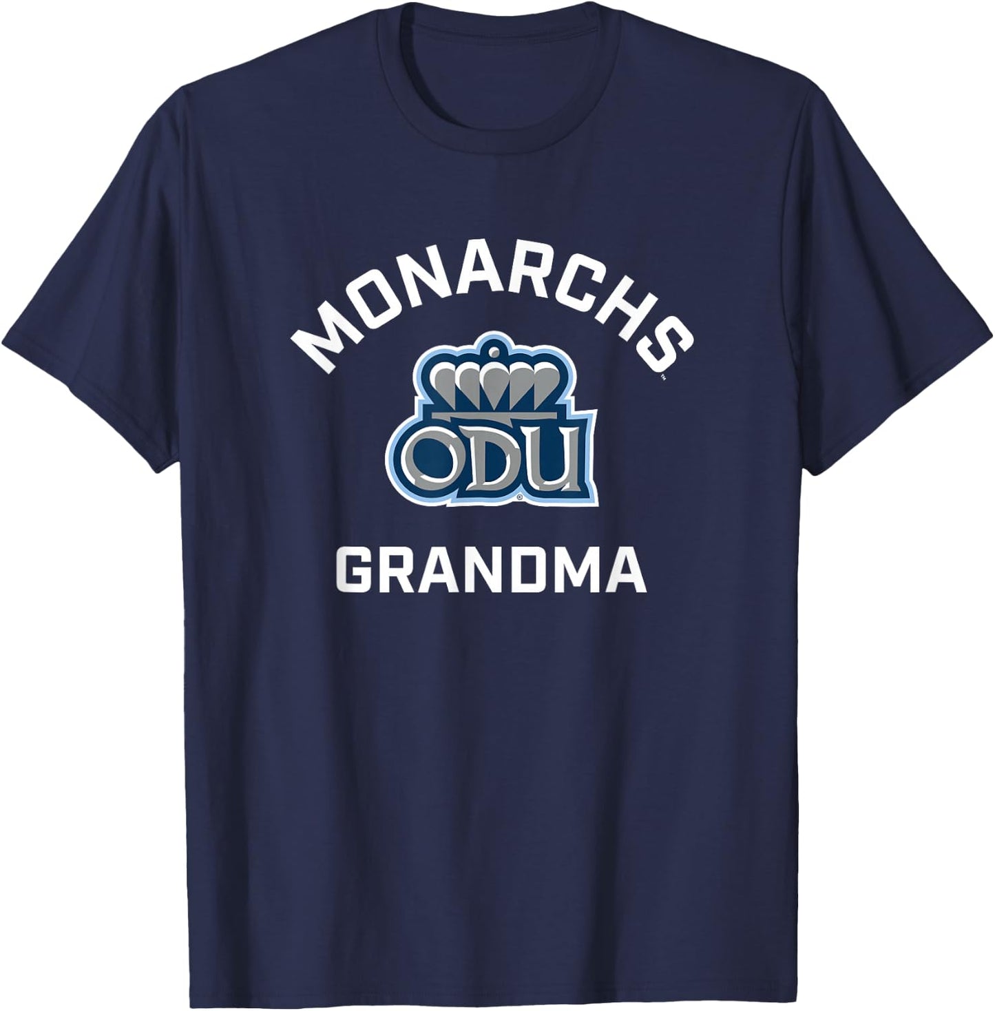 Old Dominion University ODU Monarchs Arched Grandma T-Shirt - T-Shirt | Navy