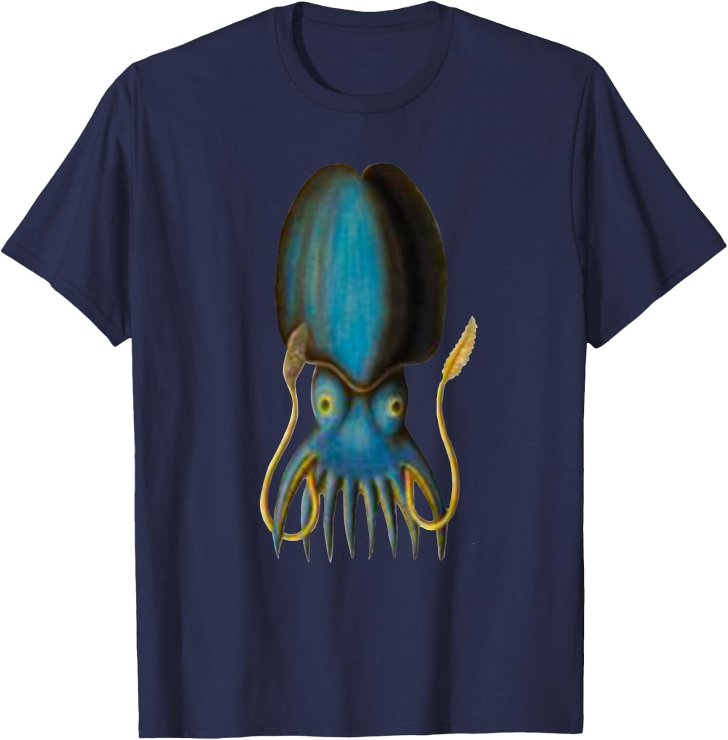 Squid Shirt Funny Awesome Squid T-Shirt - T-Shirt | Navy