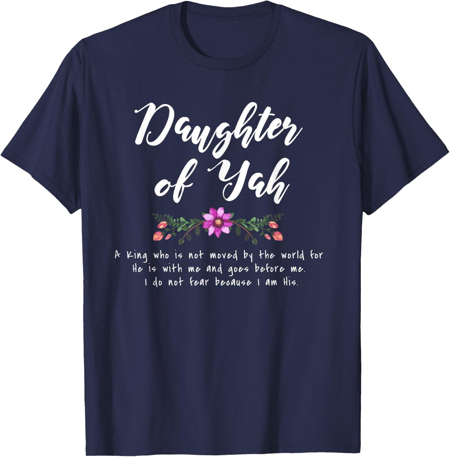 Daughter of Yah Hebrew Roots T-Shirt - T-Shirt | Navy