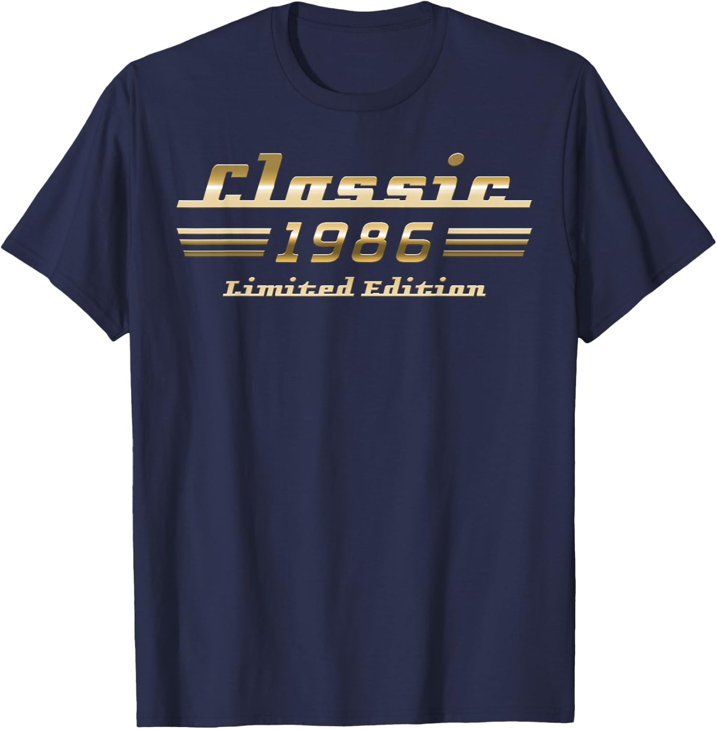 Classic 1986 Limited Edition Oldtimer 40. Geburtstag T-Shirt - T-Shirt | Navy