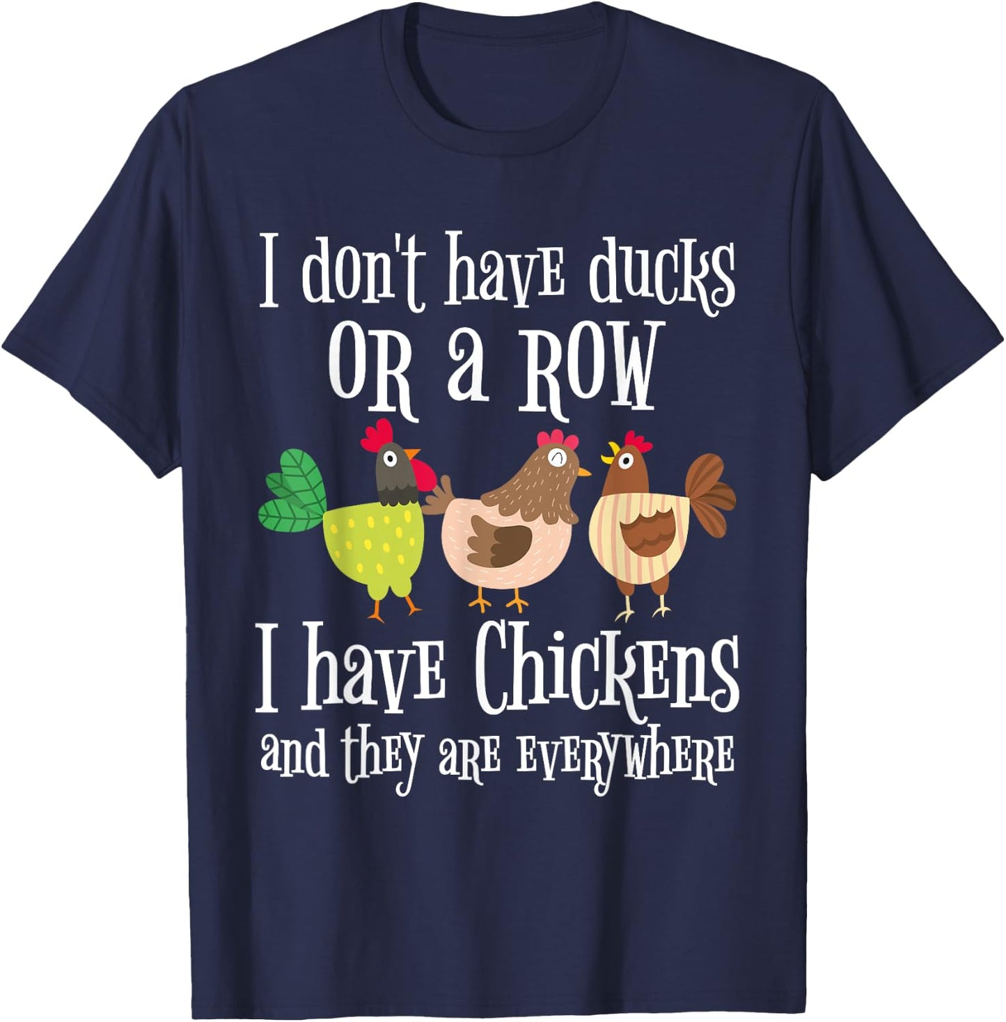 Funny Chicken Lover Graphic and Men Chicken Farmer T-Shirt - T-Shirt | Navy